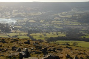 Crickhowell from Crug Hywel